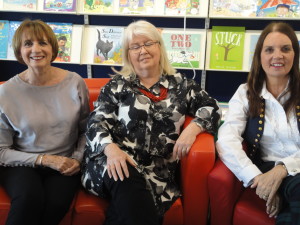 With Janet Gover and Jean Fullerton, fellow panellists
